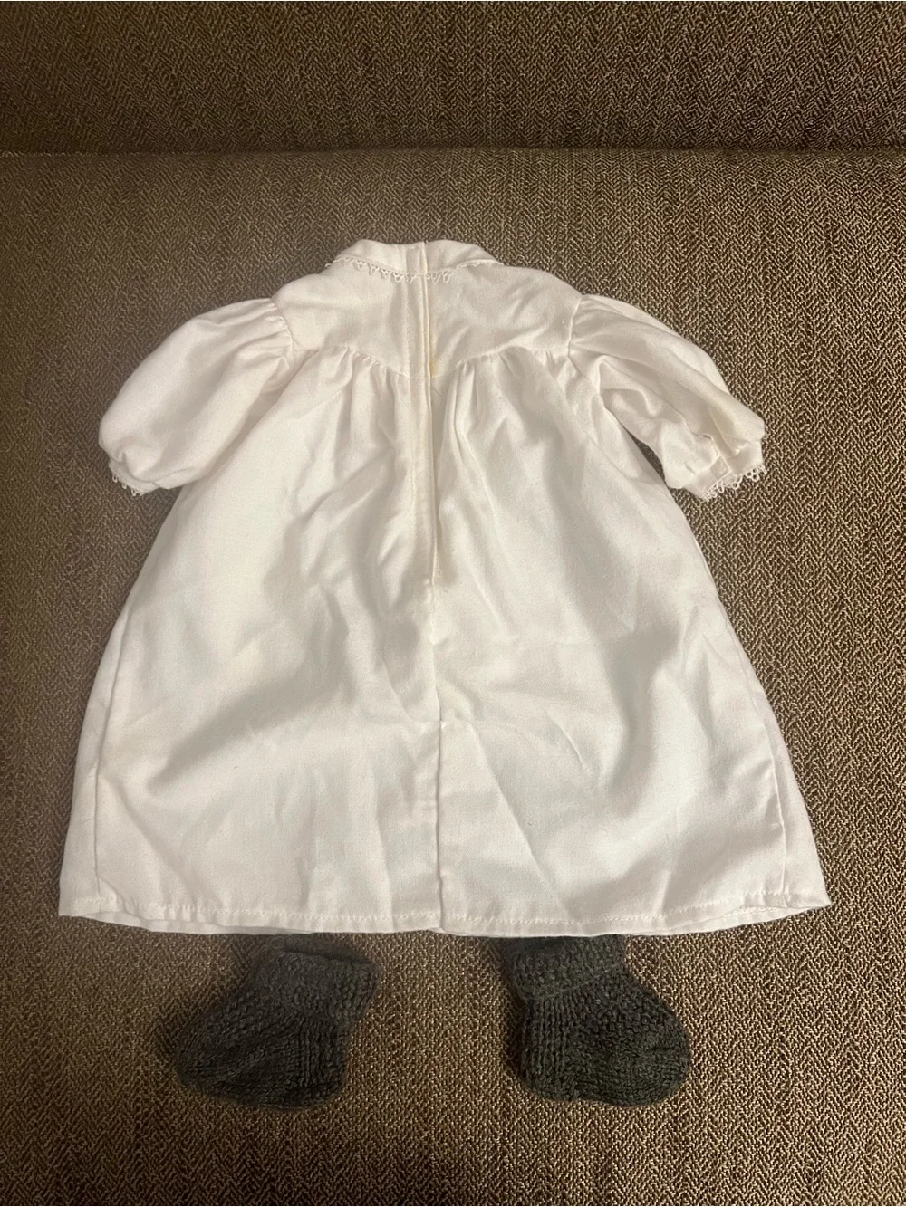 American Girl Addy’s Nightgown with Gray Knit slippers 1997